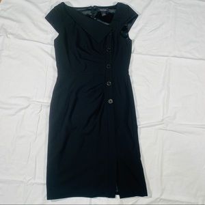 White House Black Market Sleeveless Black Dress